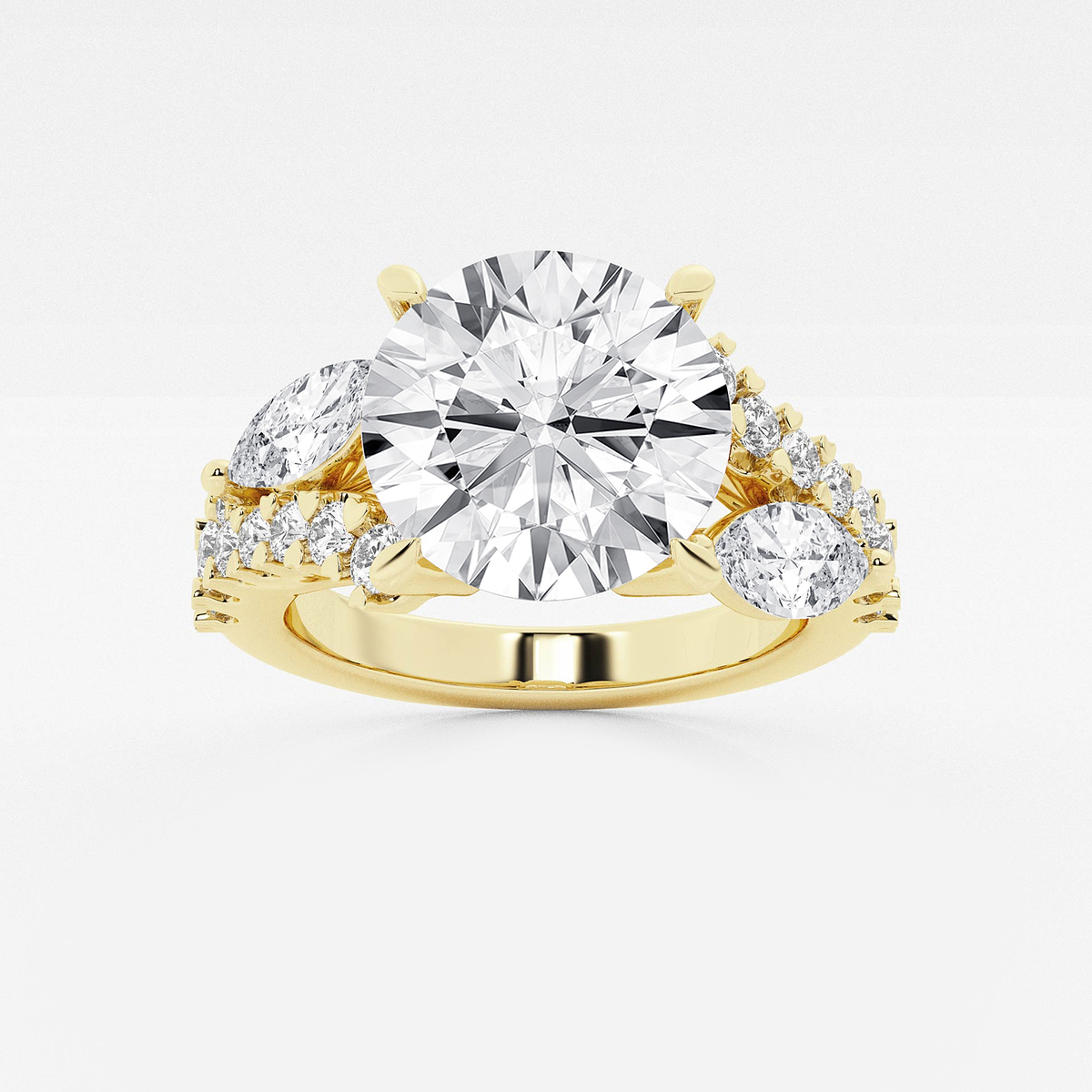 5 1/2 ctw Round Lab Grown Diamond Engagement Ring